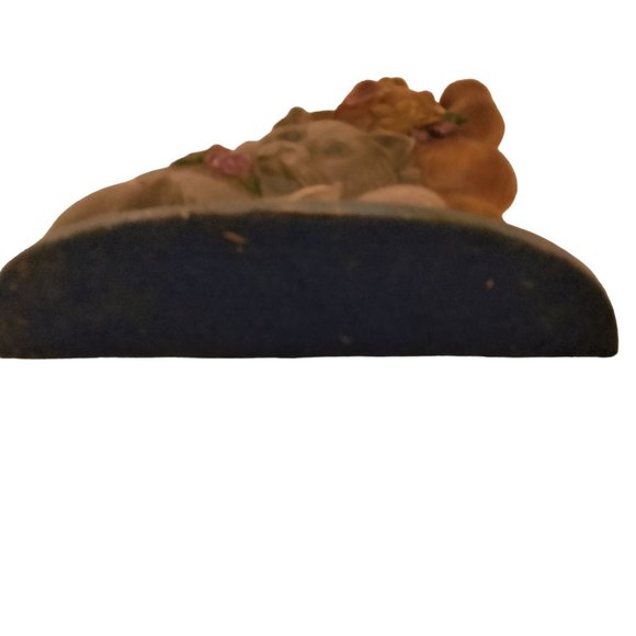 Cast Iron Doorstop 3 Kittens Cat Decor Bookend Vintage - Picture 8 of 9